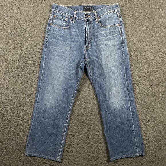 Lucky Brand Jeans Mens 33x30 (Fits 32x27) Blue 181 Relaxed Straight Dark Wash - Picture 1 of 16